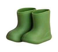 Zapatos Miniatura Botas para Muñeca BJD OB11 Juguete de Silicona Antideslizante Impermeable Moda Reemplazo Hecho a Mano Adecuado para Niños Adultos, Verde