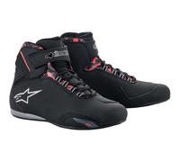 Zapatos Moto ALPINESTARS Impermeable Sektor - Negro/ Gris Oscuro/Rojo Fluo 25445