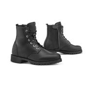 Zapatos Moto Forma Urban Cuero Impermeable Lady CRYSTAL Negro