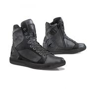 Zapatos Moto Forma Urbana Cuero Impermeable Hyper Negro Negro