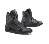 Zapatos Moto Forma Urbana Cuero Impermeable Hyper Negro Negro