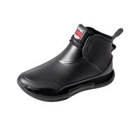 Zapatos Mujer Botines con Tacón Negro Par de Zapatos de lluvia para Exterior, Zapatos Acuáticos Versátiles, Suela Gruesa, Cómodos, Antideslizantes, Originales Botas de lluvia cortas para Mujer Zapatos
