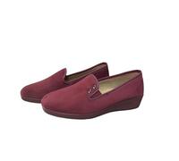 Zapatos Mujer Casa Cómodos Invierno Interior Negro Suela Caucho Antideslizante Forro Térmico Cálido Cierre Talla 35-41 (BURDEOS, Una talla, Sistema tallas calzado EU, Adulto, Números, mediano, 41)
