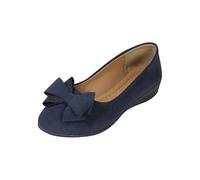 Zapatos Mujer Comodos Vestir,Zapatos Mujer de Cuña Elegantes Bailarinas de Punta Redonda con Arco Moda Fiesta Zapatillas Vestir de Ante Versátil Mocasines Ortopédicos Calzado