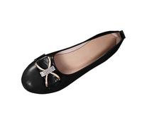 Zapatos Mujer Comodos Vestir,Zapatos Planos Mujer Elegantes Bailarinas de Punta Redonda con Arco Moda Casual Fiesta Zapatillas Vestir de Piel Versátil Mocasines Color Sólido Calzado