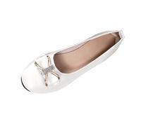 Zapatos Mujer Comodos Vestir,Zapatos Planos Mujer Elegantes Bailarinas de Punta Redonda con Arco Moda Casual Fiesta Zapatillas Vestir de Piel Versátil Mocasines Color Sólido Calzado