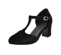 Zapatos Mujer Elegantes Comodos, Zapatos Tacon Mujer Pitillos, Mary Jane SatéN con Tira En El Tobillo Y Grueso Ocasiones Zapatillas De Vestir Wedge Sandals Zapatillas Comodas Sandals For Women