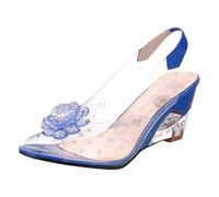Zapatos Mujer Elegantes Comodos, Zapatos Tacon Mujer Pitillos, Plateados Negro Ocio Informales Sandals For Women Zapatillas Comodas Wedge Sandals Zapatillas De Vestir