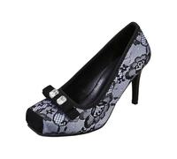 Zapatos Mujer Elegantes Fiesta, Zapatos Tacon Mujer Comodos, Es Aguja con Lazo Encaje Vestido Moda con Punta Afilada Zapatillas De Vestir Wedge Sandals Sandals For Women Zapatillas Comodas