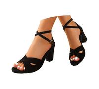 Zapatos Mujer Elegantes Pitillos, Zapatos Tacon Mujer Stilettos, Sandalias Alto con Tiras En El Tobillo Estilo CláSico Zapatillas De Vestir Wedge Sandals Zapatillas Comodas Sandals For Women