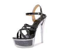 Zapatos Mujer Elegantes Pitillos, Zapatos Tacon Mujer TacóN, Es Tiras Brillantes Sandalias Alto Presentaciones En El Wedge Sandals Zapatillas De Vestir Sandals For Women Zapatillas Comodas
