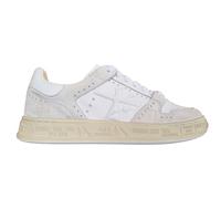 Zapatos mujer PREMIATA Sneaker tejido piel serraje QUINN_6555 blanco