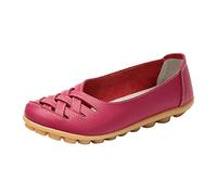 Zapatos Mujer Primavera 2026 Slip On Women Comfort Walking Flat Mocasines Casual Mocasines Driving Mocasines Zapatos de senderismo para mujer, Rosa intenso., 40 EU