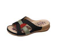 Zapatos Mujer Verano 2026 Zapatillas Casa Sandalias de Verano Para Mujer 2026 Cómodas Y Sin Cordones Con Y Elegante Sandalias de Tacon Chanclas Cerradas (Black 35)