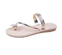 Zapatos Mujer Verano Sandalias Mujer Verano Cómodas, Mulas De Cuero Vintage, Plataforma, Cuentos, Zapatillas Ortopédicas Prima, Zapatillas De Playa De Verano Talla Sandalias Mujer, oro rosa, 38 EU