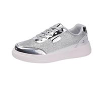 Zapatos negros de malla para mujer, con plataforma de talón, alpargatas bohemias con talón, cómodos, zapatos planos para correr en verano, Silver, 38 EU