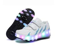 Zapatos niña de niño con Ruedas, 2 en 1, Zapatos para niños, Patines Brillantes, Zapatillas de Skateboard, Zapatillas