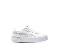Zapatos Niña PUMA Carina 389743 01 Blanco Plata Zapatillas Deportivo Tenis