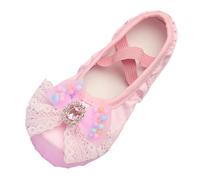 Zapatos Niño Niña Deporte Danza Ballet Yoga Performance Lazo Encaje, rosa, 33.5 EU