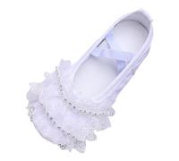 Zapatos Niño Niña Sneakers Danza Ballet Performance Yoga Encaje Interior Deportivo, blanco, 35.5 EU