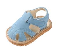 Zapatos niños 1 año niño zapatos sandalias caminante suave bebé solo zapatos niña primer bebé zapatos zapatillas de deporte niña 23, azul, 9-12 meses