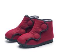 Zapatos Ortopédica para Hombre Mujer Diabéticos Cálido Respirable Botines de Invierno con Pelusa Forro Antideslizante Ajustables Botines de Invierno para Pies Anchos Hinchados