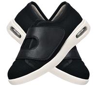 Zapatos Ortopédicos Fascitis Plantar Zapatos Osteoartritis Hombre Zapatillas Juanetes Ancho Especial Sneaker Casuales Zapatillas de Deporte Zapatos Sanitarios Zapatos Diabético,Blacka,37.5 EU