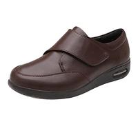 Zapatos Ortopedicos Mujer Ancho Especial, Diabéticos y Posoperatorio Zapatos Mujer Ancho Especial Calzado Ancho Especial Hombre,Marrón,38 EU