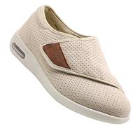 Zapatos Ortopedicos Mujer Ancho Especial Zapatos para Caminar ortopédicos para diabéticos Extra Anchos Artritis Edema Zapatos ortopédicos cómodos para Ancianos,Beige,42 EU