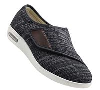 Zapatos Ortopedicos Mujer Ancho Especial Zapatos para Caminar ortopédicos para diabéticos Extra Anchos Artritis Edema Zapatos ortopédicos cómodos para Ancianos,Blackgrey,44.5 EU