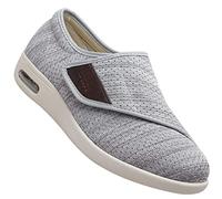 Zapatos Ortopedicos Mujer Ancho Especial Zapatos para Caminar ortopédicos para diabéticos Extra Anchos Artritis Edema Zapatos ortopédicos cómodos para Ancianos,Lightgrey,43.5 EU