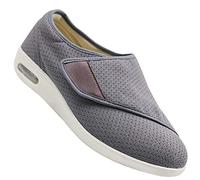 Zapatos Ortopedicos Mujer Ancho Especial Zapatos para Caminar ortopédicos para diabéticos Extra Anchos Artritis Edema Zapatos ortopédicos cómodos para Ancianos,Gris,42 EU