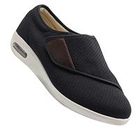 Zapatos Ortopedicos Mujer Ancho Especial Zapatos para Caminar ortopédicos para diabéticos Extra Anchos Artritis Edema Zapatos ortopédicos cómodos para Ancianos,Blacka,42 EU