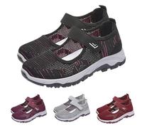 Zapatos ortopédicos mujer ancho H, zapatos de verano ligeros para caminar, Negro , 40 EU
