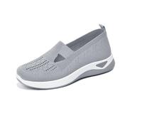Zapatos ortopédicos para Caminar con Suela Suave Transpirable para Mujer,Zapatilla ortopédica para Caminar Zapatos Casuales atléticos Ligeros para Mujeres (40EU,Grey)