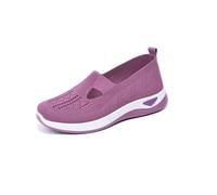 Zapatos ortopédicos para Caminar con Suela Suave Transpirable para Mujer,Zapatilla ortopédica para Caminar Zapatos Casuales atléticos Ligeros para Mujeres (39EU,Purple)