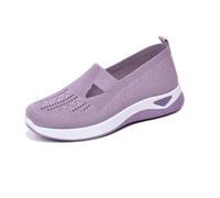 Zapatos ortopédicos para Caminar con Suela Suave Transpirable para Mujer,Zapatilla ortopédica para Caminar Zapatos Casuales atléticos Ligeros para Mujeres (39EU,Light Purple)