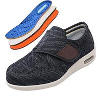 Zapatos ortopédicos para diabéticos Calzado quirúrgico Zapato ortopédico Zapatillas de Deporte para Caminar al Aire Libre de Ancho Ancho Ajustable para Ancianos Artritis Edema Pies hinchados