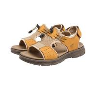 Zapatos ortopédicos para hombre, chanclas para hombre, con soporte de arco, esterilla de yoga, cómoda, verano, playa, caminar, sandalias acolchadas para interiores y exteriores, Amarillo, 8 UK