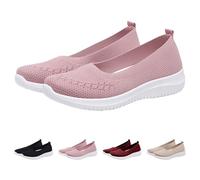 Zapatos ortopédicos para mujer Ancho H - Zapatos de bailarina para mujer, elegantes Lei, suela plana, zapatillas antideslizantes para caminar, zapatos deportivos anchos para el día a día y el tiempo