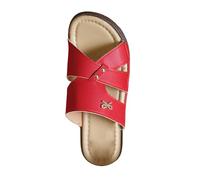 Zapatos ortopédicos para mujer cómodos, sandalias con punta abierta sandalia con cuña zapatillas empeine de piel Casual Shoes Caminata Outdoor Platform Slippers Soporte Arco Cómodos Mar Casa Piscina