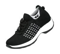 Zapatos ortopédicos para mujer, con soporte para arco, zapatillas de correr, ligeras, cómodas, transpirables, para aliviar el dolor de fascitis plantar, Negro C, 37 EU