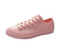 Zapatos ortopédicos para mujer, ligeros, transpirables, cómodos, pies anchos, mocasines suaves con soporte para el arco del pie, cordones planos, zapatillas de deporte, botas de lluvia de goma, Rosa