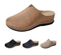 Zapatos ortopédicos para mujer, zuecos con cuña, sandalias de verano para mujer, con tapa cerrada, zuecos de jardín, cuña, sandalias de playa, pantuflas para personas mayores, sandalias de ocio, día