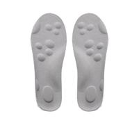 Zapatos ortopédicos Plantillas 4D Insertos espuma de memoria suave transpirable para arco deportivo apoyo amortiguador de impactos almohadilla de pie hombres hombres blanco gris S