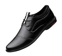 Zapatos Oxford cuero con punta ala y cordones for hombre, con goma antideslizante, ideales for uso formal en negocios y uniformes.(37 EU)