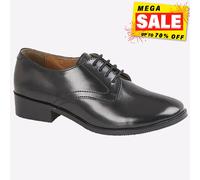 Grafters Memphis Mujer Piel Elegante Formal Brogue Zapatos Oxford Negro