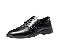 Zapatos Oxford Formales for Hombre, Piel sintética, Estilo Vintage, con Cordones, Punta Redonda, for Noche, Baile graduación, Antideslizantes.(39 EU)