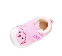 Zapatos para aprender a andar para bebé, antideslizantes, ligeros, duraderos, suaves, cómodos, informales, transpirables, para niñas y niños, Rosa., 19 EU