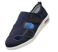 Zapatos para Caminar Diabéticos para Hombres y Mujeres,Comfort per Diabetici con Chiusura Regolabile a Strappo,Sandali Pantofole Uomo Ortopedica Scarpe Diabetiche,Blue,42
